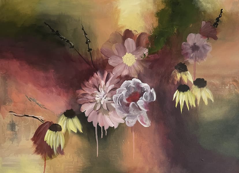 Intuitive og halvabstrakte blomster 